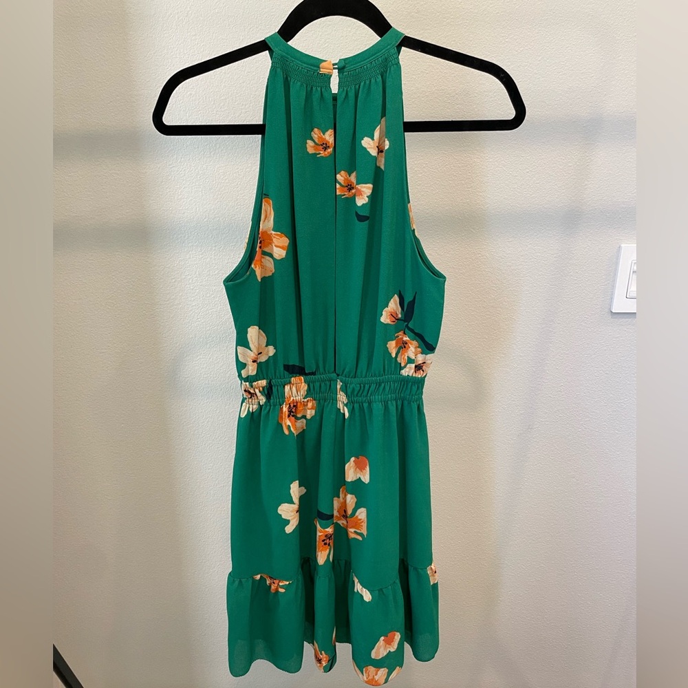 Wilfred Effet Mini Green Floral Dress